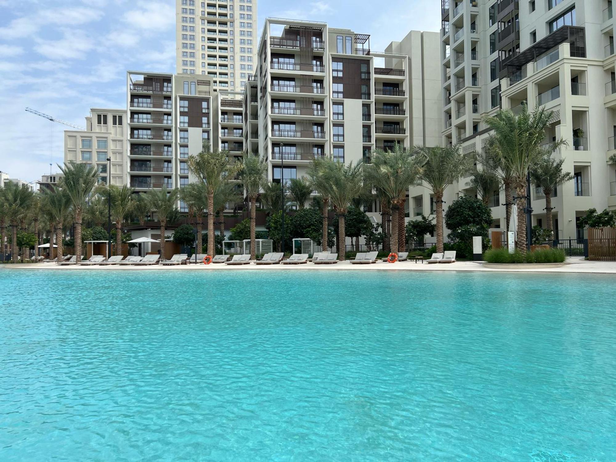 Cozy 1Br In Creek Beach Bayshore 3Mins Walk To The Beach Apartamento Dubai Exterior foto