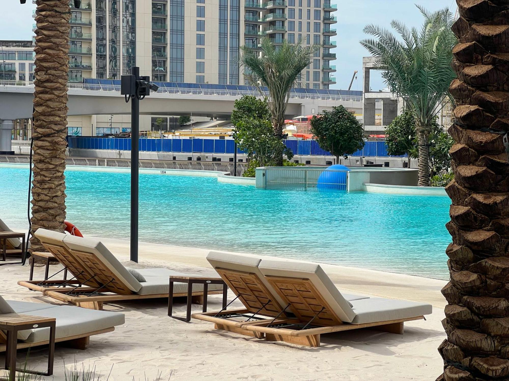 Cozy 1Br In Creek Beach Bayshore 3Mins Walk To The Beach Apartamento Dubai Exterior foto